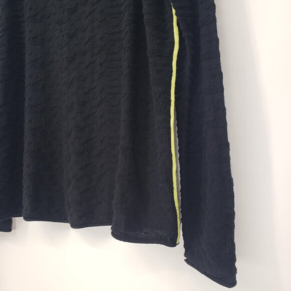 Lisa Todd Hello Weekend Pullover Sweater M Womens Chenille Embroidered Black - Picture 8 of 10